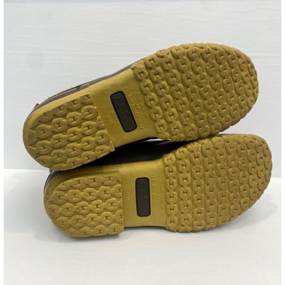 L.L. Bean 6" Duck Leather Rubber Boot Bean Boot Brown Tan Women's Size 7M - Picture 11 of 11